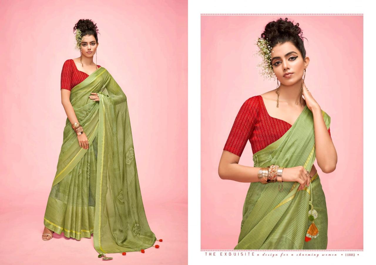 5D DESIGNER CANDY Fancy Regular Wear Printed Designer Saree Collection